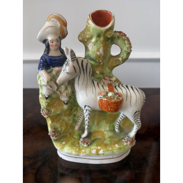 Antique Victorian Staffordshire Flatback Figure, 1860s For Sale - Image 9 of 9