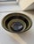 Large striped bowl in glazed ceramic, probably dating to around 1930–1940. Marked “Made in Denmark” and “HAK”. Appears...