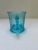 Vintage Turquoise Glass Cup For Sale - Image 4 of 8