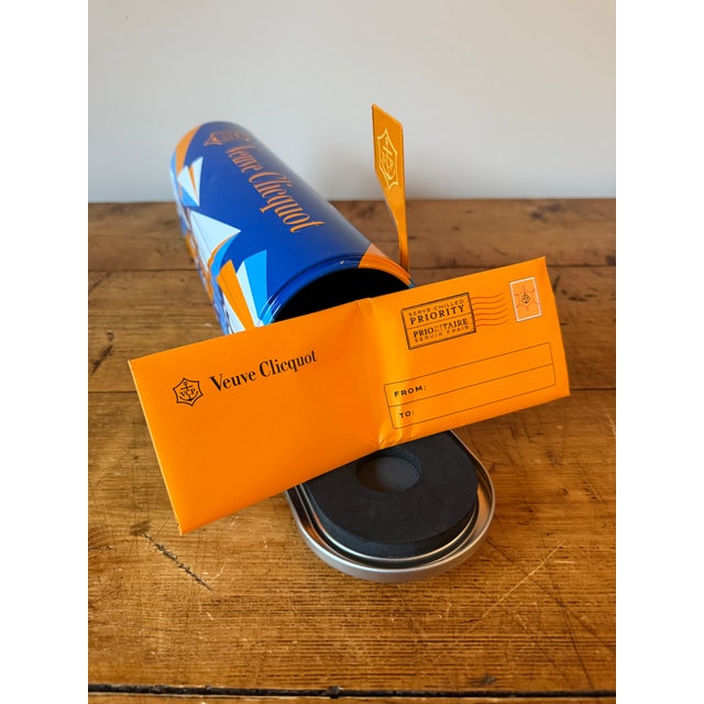 Orange Limited Edition Veuve Clicquot Champagne Mailbox Designed by Eileen Ugarkovic For Sale - Image 8 of 13