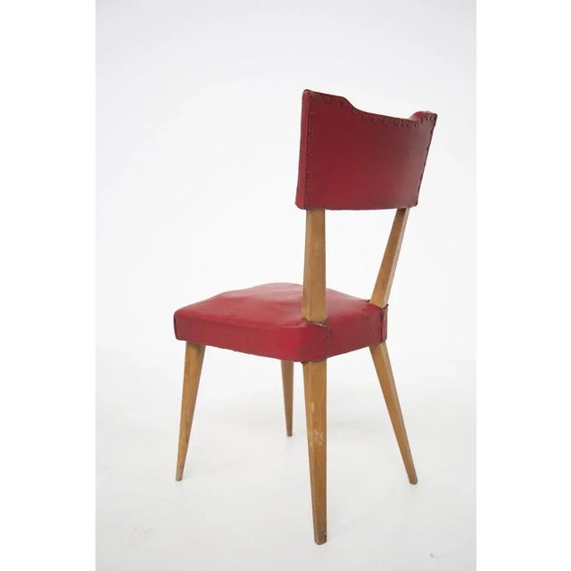 Textile Vintage French Chairs, Set of 4 For Sale - Image 7 of 9