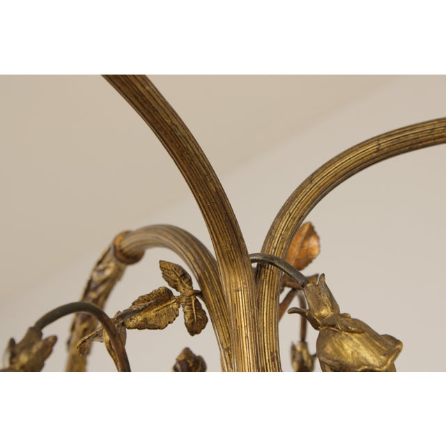 Vintage Bronze Art Nouveau Floor Lamp For Sale In Philadelphia - Image 6 of 15