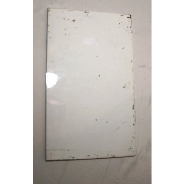 Antique 19th Century Hand Painted Porcelain Tile Nude Baby Painting Figural 1800 For Sale - Image 9 of 10