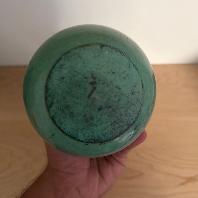 Art Deco WMF Art Nouveau Bronze Vase For Sale - Image 3 of 5