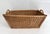 Wood 1960s French Wicker Market Basket 19" X 28" For Sale - Image 7 of 9