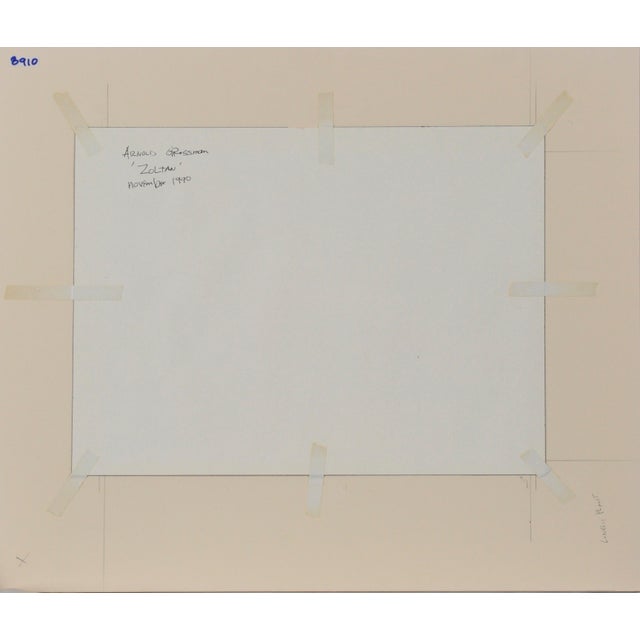 American "Zoltan" - 1990 Male Nude Study by Arnold A. Grossman For Sale - Image 3 of 4