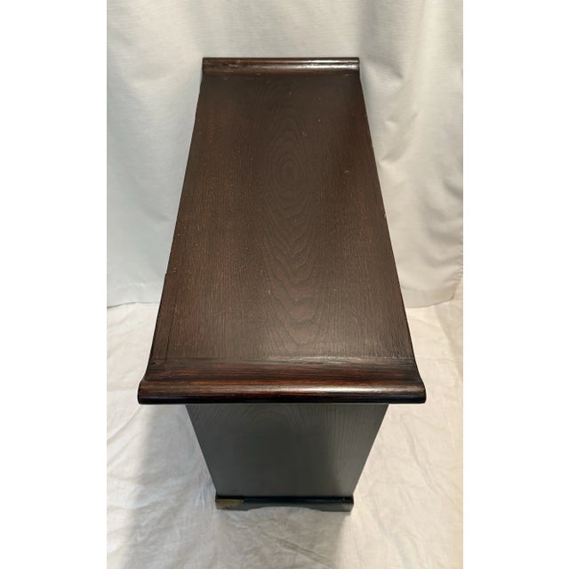 Stunning Vintage Late 20th Century Asian Ten-Drawer Apothecary Medicine Cabinet Chinoiserie Style for Ethan Allen For Sale - Image 9 of 15