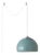 Morelli Swag Pendant Light Kit - Half Dome Pool Blue Shade, Inline Dimmer, Plug-in Design, Modern Satin Nickel For Sale