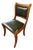 Vintage English Green Library Chair For Sale
