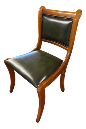 Vintage English Green Library Chair