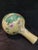 Ceramic Chinese Ceramic Vase Qing Dynasty Qianlong Marked Yellow Ground Famille Rose Porcelain Tianqiu Vase Hand Carved Peacocks Pattern For Sale - Image 7 of 10