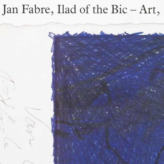 Painting - Poster Jan Fabre Homage to Vincent Van Gogh 1990. Poster by Jan Fabre; homage to Vincent Van Gogh printed in...
