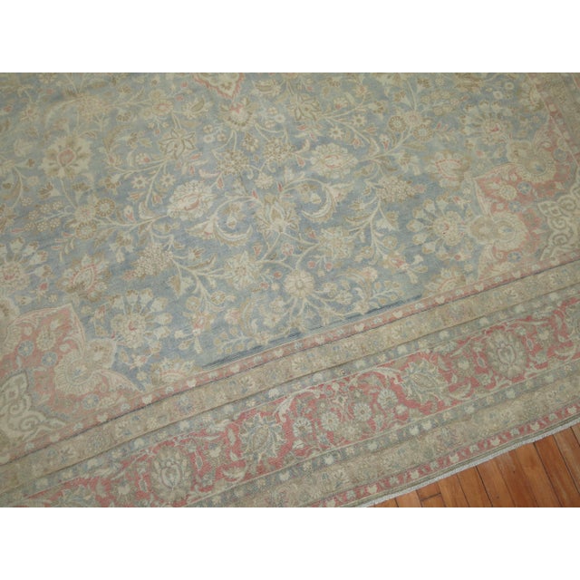 Early 20th Century Light Color Antique Persian Tabriz For Sale - Image 5 of 6