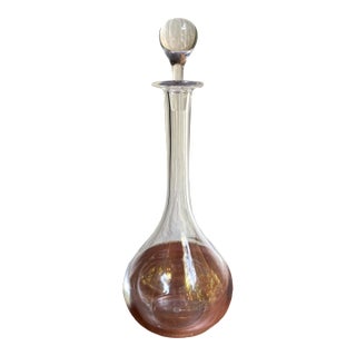 Late 20th Century Mid Century Modern Clean-Lined and Classic Baccarat 'Montaigne' Decanter For Sale