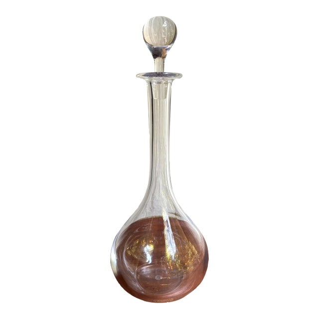 Late 20th Century Mid Century Modern Clean-Lined and Classic Baccarat 'Montaigne' Decanter For Sale