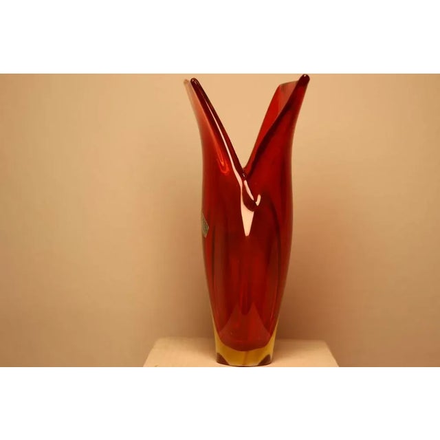 Mid-Century Modern Wing Vase in Murano Glass by Luigi Nason For Sale - Image 3 of 7