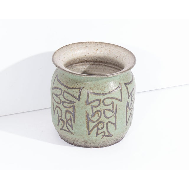 1972 Signed Studio Pottery Vase For Sale - Image 4 of 7