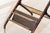 A mid-century Italian serving trolley from the 1950s, crafted from stained beech wood, brass, and glass. from bottom to...