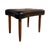Danish Teak Footstool, Vinyl, 1960s For Sale - Image 4 of 4