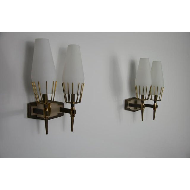Brass Wall Lamps from Stilnovo, Italy, 1960s, Set of 2 For Sale - Image 12 of 18