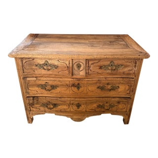 18th Century French Louis XV Walnut Bleached Chest of Drawer / Commode For Sale