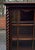 Early 20th Century Antique American Victorian Era Carved Mahogany Barley Twist Bookcase Cabinet For Sale - Image 5 of 7
