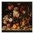 30' X 30' Collector Fine Art Print 'Still Life With Fruits, 'Flowers and Monkey', Unframed For Sale