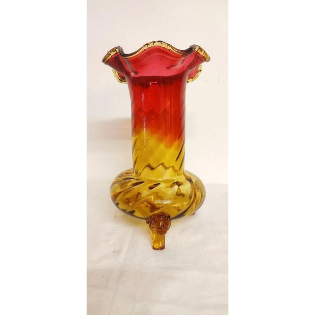 Art Deco Vase in Glass, Spain, 1940s For Sale - Image 4 of 12