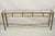 Vintage Italian Hollywood Regency Faux Bamboo Gold Gilt 72" Console Hall Table For Sale - Image 10 of 11