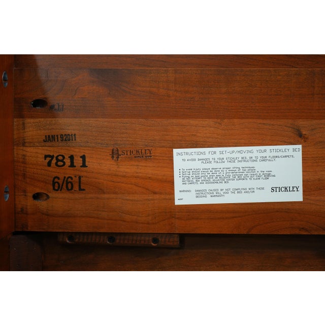 Stickley King Size Marseilles Collection Cherry Bed For Sale - Image 15 of 15