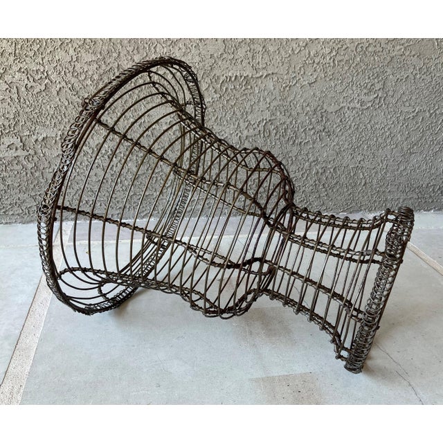 Late 20th-Century Fil De Fer Victorian-Style Wirework Urn-Shaped Planter For Sale In Austin - Image 6 of 18
