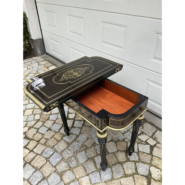 Antique Napoleon III Game Table, 1860 For Sale - Image 16 of 18