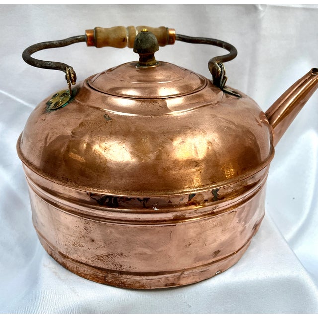 Early 1900s copper tea kettle. Rome logo on both sides of handle. (Rome Copper was later acquired by Revere Copper and...