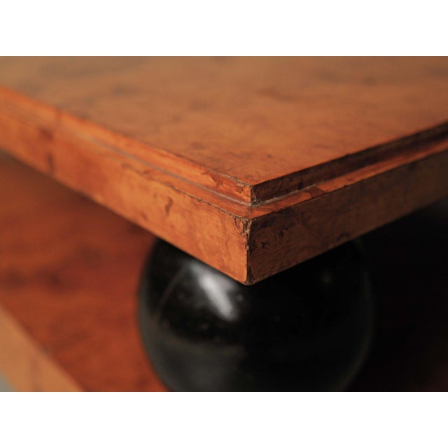 Large Burl Elm Veneer Coffee Table, 1970 For Sale - Image 11 of 18