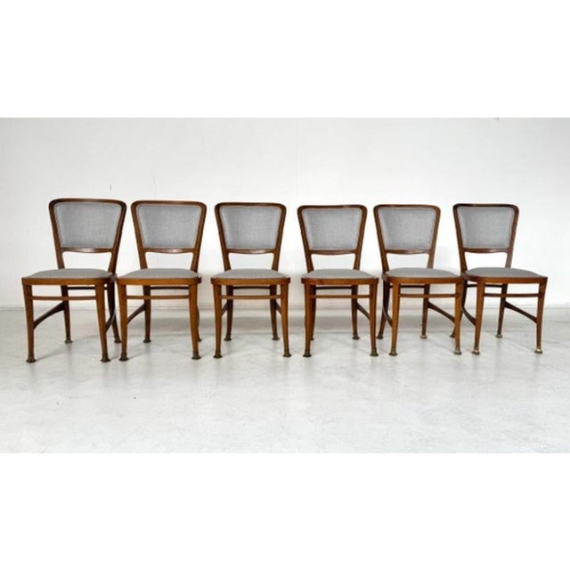 Art Nouveau Chairs by Robert Fix, Set of 6 For Sale - Image 6 of 7