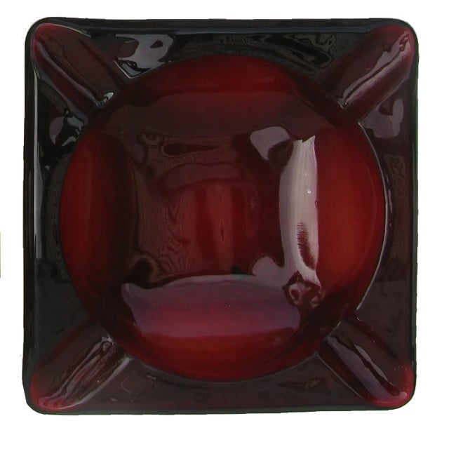 Mid 20th Century Mid-Century Modern Art Glass Ashtrays, Set of 4 For Sale - Image 5 of 7