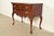 Queen Anne Queen Anne Carved Mahogany Lowboy Dresser or Console Table For Sale - Image 3 of 16