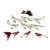 10 Antique Clip on Birds German Christmas Ornaments For Sale