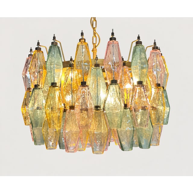 Not Yet Made - Made To Order Murano Glass Pendant Light with Polyhedrons from Justfurnituress SRL For Sale - Image 5 of 10