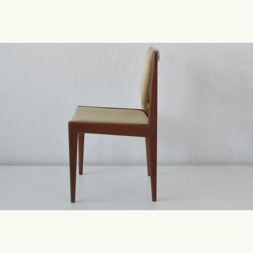 Six beautiful upholstered chairs by Swedish designer Karl Erik Ekselius. The straight, graphically designed form and the...
