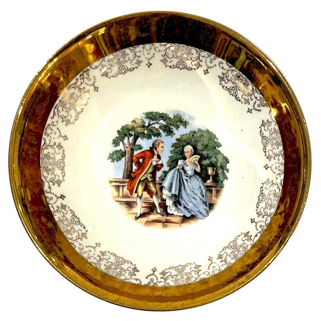 Metal Mid 20th Century 22 Carat Crest-O-Gold Sauce Bowls by Sabin - Set of 7 For Sale - Image 7 of 11