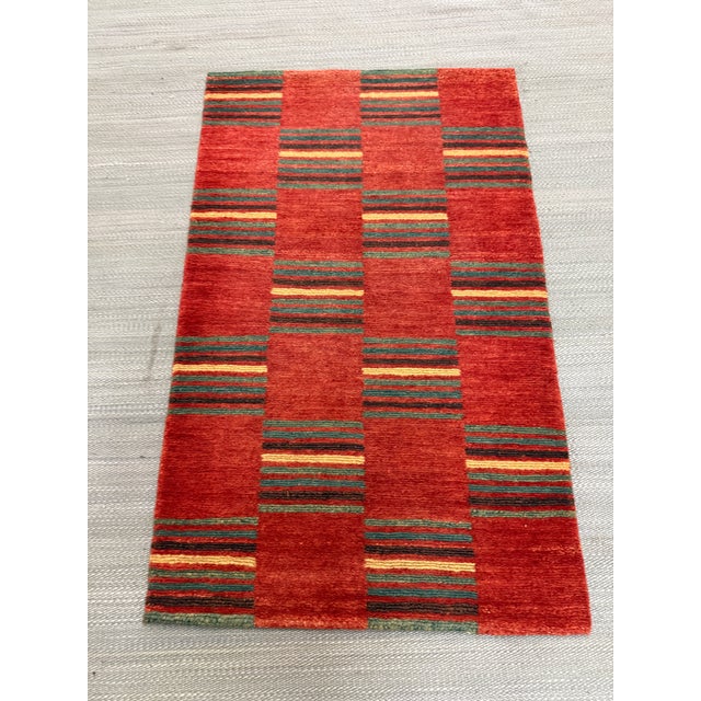 2ft × 3ft 2in Handwoven Flatweave Patchwork Kilim Area Rug For Sale - Image 11 of 12
