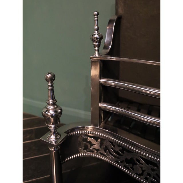 Free-Standing Steel Fire Grate, 1990 For Sale - Image 3 of 5