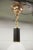 Mid-Century Pendant Light in Brass and Zebra-Striped Glass, 1950s For Sale - Image 9 of 11