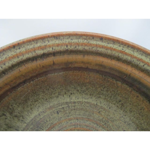 1980s Wally Schwab Pacific Nw Master Pottery XL Serving Mixing Bowl 17" For Sale - Image 5 of 17