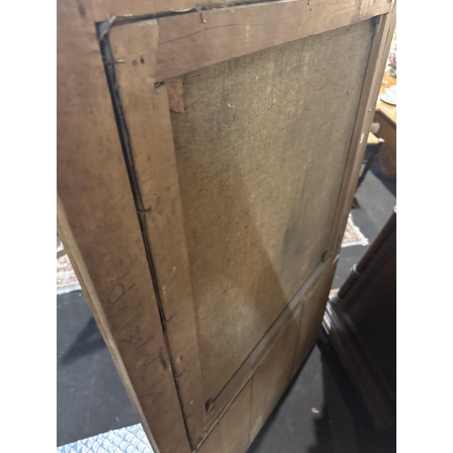 Trumeau Mirror with Romantic Painting, in Very Good conditions. Designed before 1890