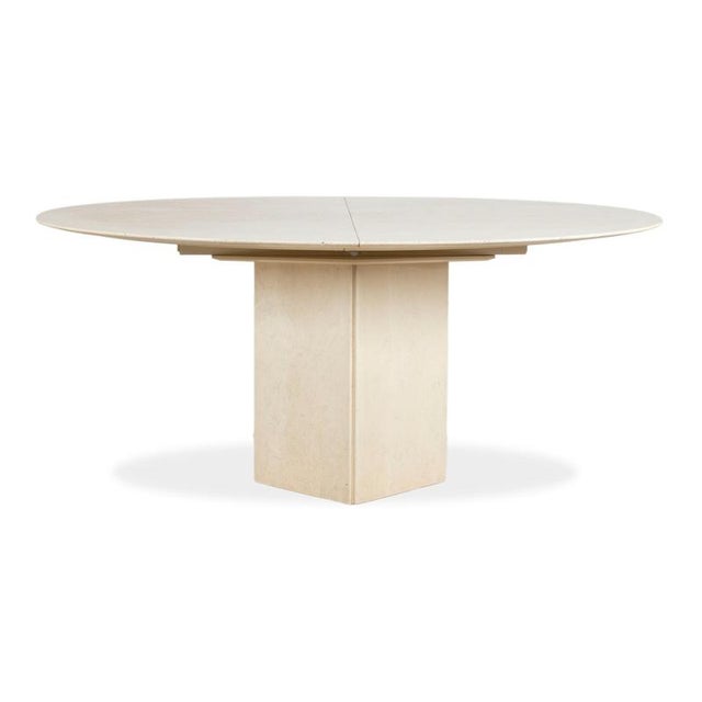 Wooden Dining Table with Travertine Top from WK Wohnen For Sale - Image 15 of 17