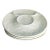 Vintage Mid-Century Modern French Gien Majolica Cream Artichoke/Oyster Plates - Set of 3 For Sale