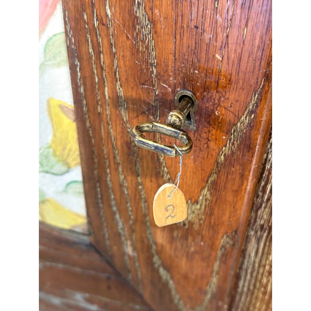 Rustic Chestnut Wood Sideboard, 1940s For Sale - Image 10 of 18