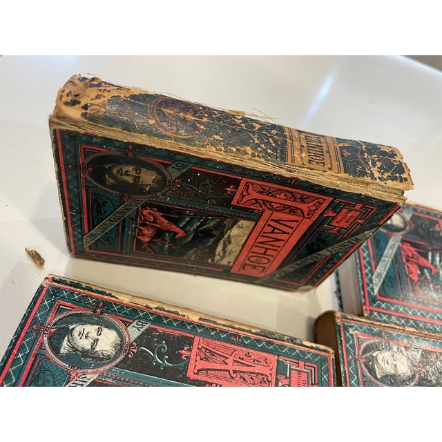 Wood 1877 Sir Walter Scott 31-Volume Set With Original Bookcase For Sale - Image 7 of 18